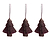 Maddox Trees Set of 3 Berry