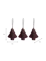 Maddox Trees Set of 3 Berry