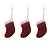 Southwold Stockings Set of 3 Berry
