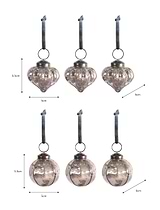 Laverton Mini Baubles Set of 6 Silver