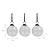 Snowshill Baubles Set of 3 Clear