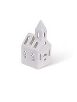 Airdrie Church Tealight Holder White