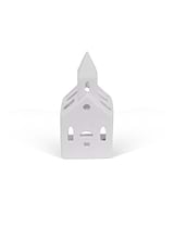 Airdrie Church Tealight Holder White