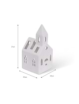 Airdrie Church Tealight Holder White