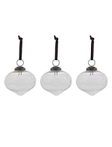Snowshill Teardrop Baubles Set of 3 Clear