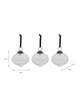 Snowshill Teardrop Baubles Set of 3 Clear