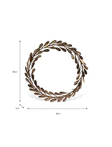 Cromwell Mistletoe Christmas Wreath Brass