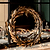 Cromwell Mistletoe Christmas Wreath Brass