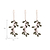Southwold Mistletoe Decorations Set of 3