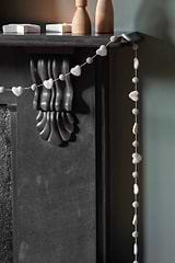 Southwold Heart and Pom Pom Garland Grey