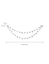 Southwold Heart and Pom Pom Garland Grey