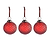 Elkstone Christmas Baubles Set of 3 Berry