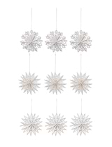 Maddox Cutout Stars Set of 9 Warm White