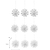 Maddox Cutout Stars Set of 9 Warm White