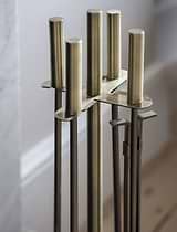 Ebrington Fireside Tool Set Antique Brass Finish