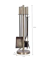 Ebrington Fireside Tool Set Antique Brass Finish