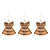 Maddox Angel Set of 3 Cinnamon