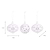 Airdrie Cutwork Baubles Set of 3 White
