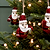 Southwold Hanging Santa Set of 3 Berry