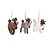 Southwold Reindeer Decorations Set of 3