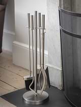 Ebrington Fireside Tool Set Silver Finish