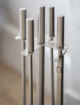Ebrington Fireside Tool Set Silver Finish