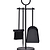 Paxford Fireside Tool Set Black