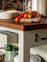 Walcote Kitchen Island Clay Wood