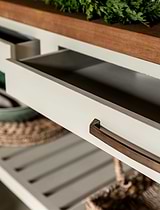 Walcote Kitchen Island Clay Wood