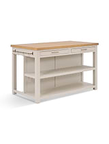Walcote Kitchen Island Clay Wood