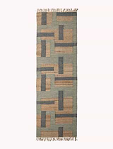 Honiton Rug 75x245cm Wool Green