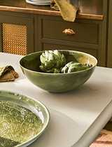 Alvescot Serving Bowl Moss Green