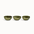 Alvescot Nibble Bowls Set of 3 Moss Green