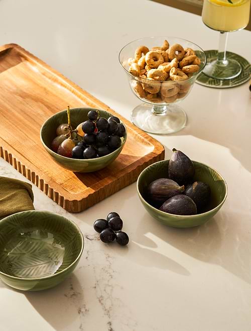 Alvescot Nibble Bowls Set of 3 Moss Green