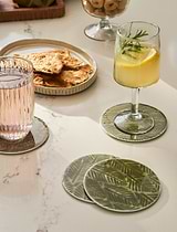 Alvescot Coasters Set of 4 Moss Green