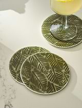 Alvescot Coasters Set of 4 Moss Green