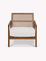 Lambourne Rattan Armchair Cream
