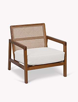 Lambourne Rattan Armchair Cream