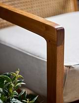 Lambourne Rattan Armchair Cream