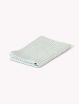 Oaksey Checked Runner 36x250cm Sky Blue