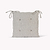Charingworth Stripe Seat Pad Charcoal