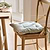 Oaksey Checked Seat Pad Rosemary