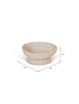 Wittering Rattan Bowl White