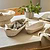 Wittering Rattan Oval Trays Set of 2 White