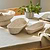 Wittering Rattan Oval Trays Set of 2 White