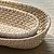 Wittering Rattan Oval Trays Set of 2 White