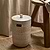 Wittering Rattan Bathroom Bin White