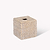 Wittering Rattan Square Tissue Box Holder  White