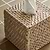 Wittering Rattan Square Tissue Box Holder  White