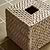 Wittering Rattan Square Tissue Box Holder  White